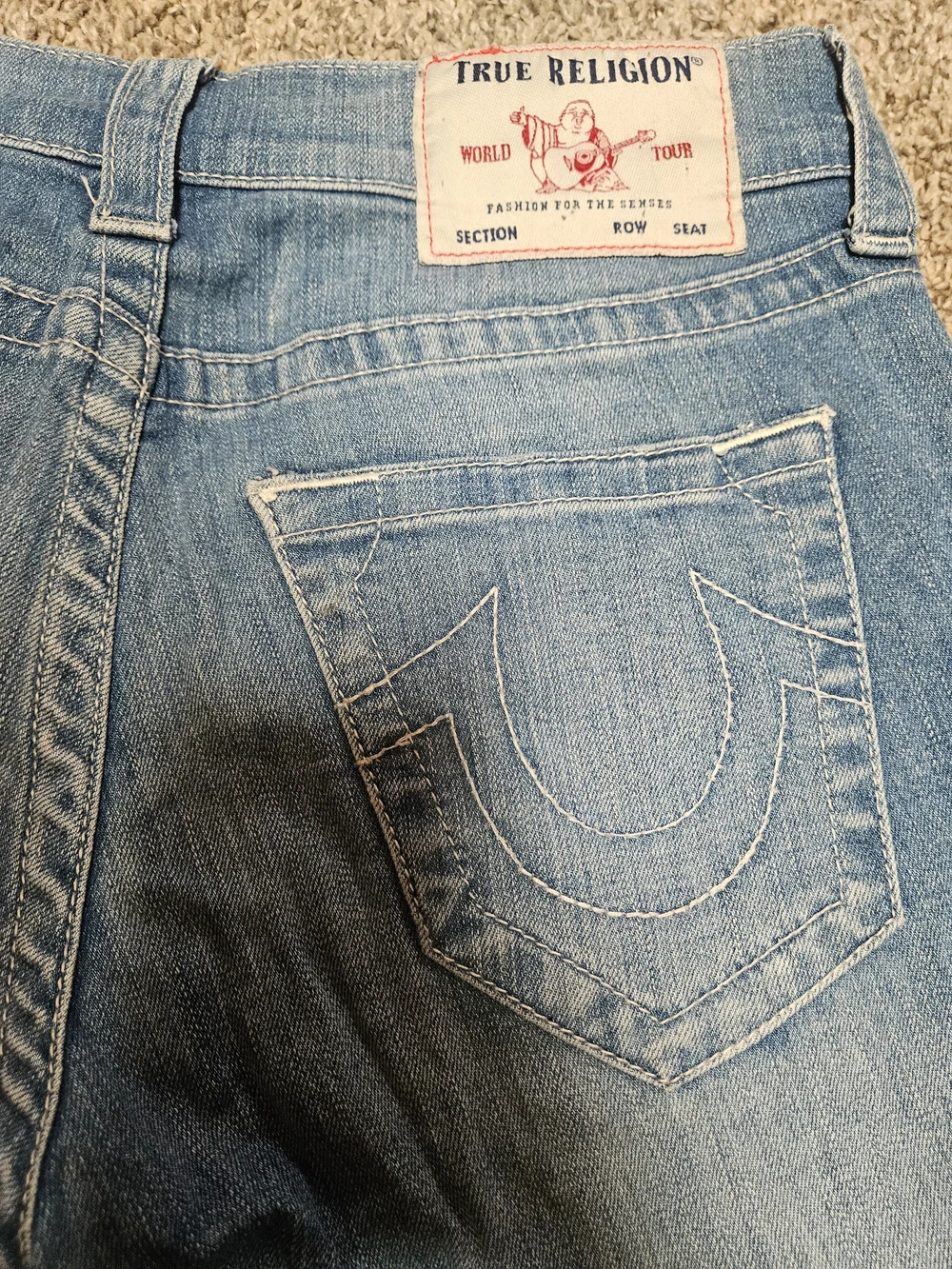 Men's True Religion Light Blue Slim Jeans